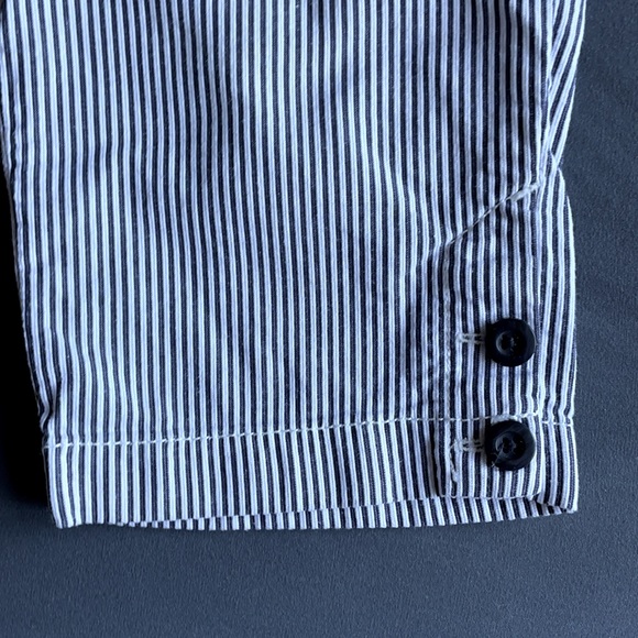 LAST CALL Loft Original Crop Seersucker Pant 4P - Picture 3 of 6